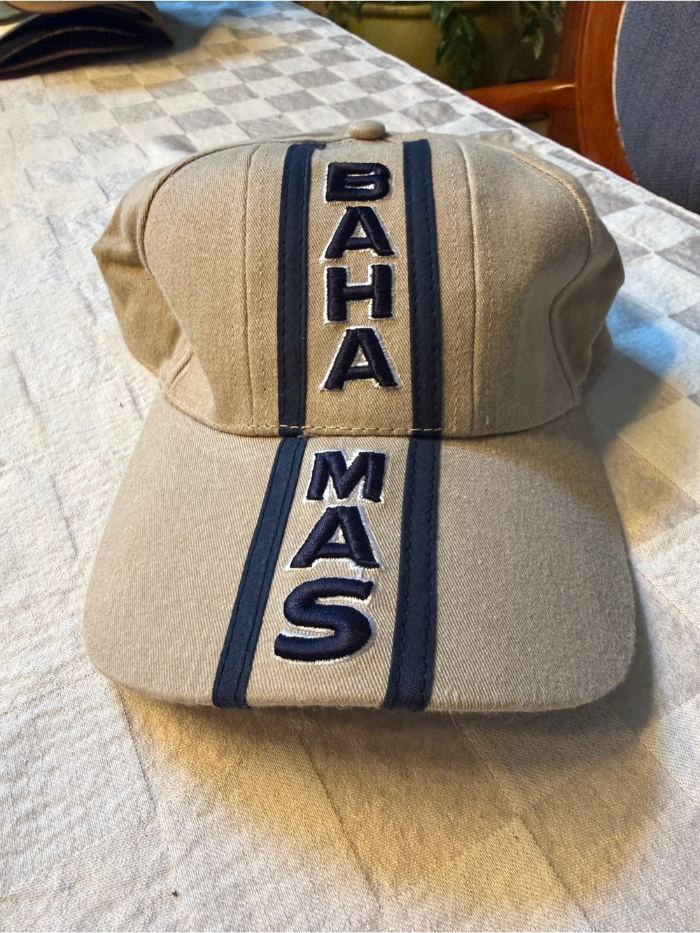 Bahamas Embroidered Khaki Baseball Cap - Unbranded